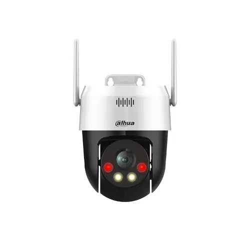 Camera supraveghere wireless IP WiFi cu iluminare duala Dahua Active Detterence Picoo P5AE-PV, 5 MP, IR/lumina alba, 4 mm, slot card, vizualizare de pe telefon, microfon si difuzor, auto tracking