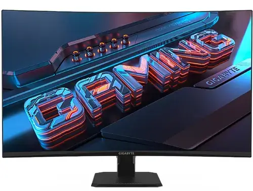 Monitor Gaming VA LED Gigabyte 31.5inch GS32QC, QHD (2560 x 1440), HDMI, DisplayPort, Ecran curbat, 170 Hz, 1 ms (Negru)