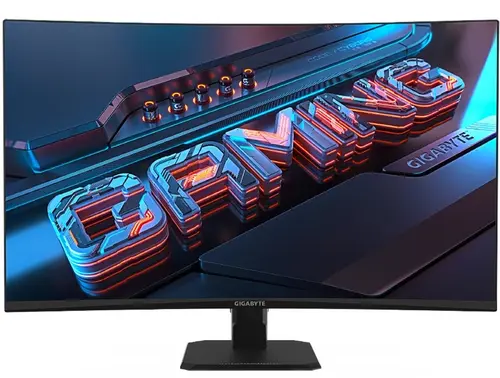 Monitor Gaming VA LED Gigabyte 31.5inch GS32QC, QHD (2560 x 1440), HDMI, DisplayPort, Ecran curbat, 170 Hz, 1 ms (Negru)
