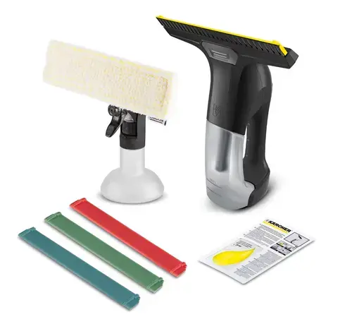 Aspirator pentru curatare geamuri Karcher WV 6 Plus Multi Edition, Autonomie 100 minute, Rezervor 150 ml (Negru/Argintiu)