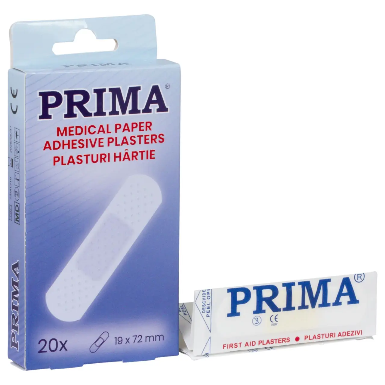 Plasturi hipoalergenici hartie, 19x72mm, 20 bucati