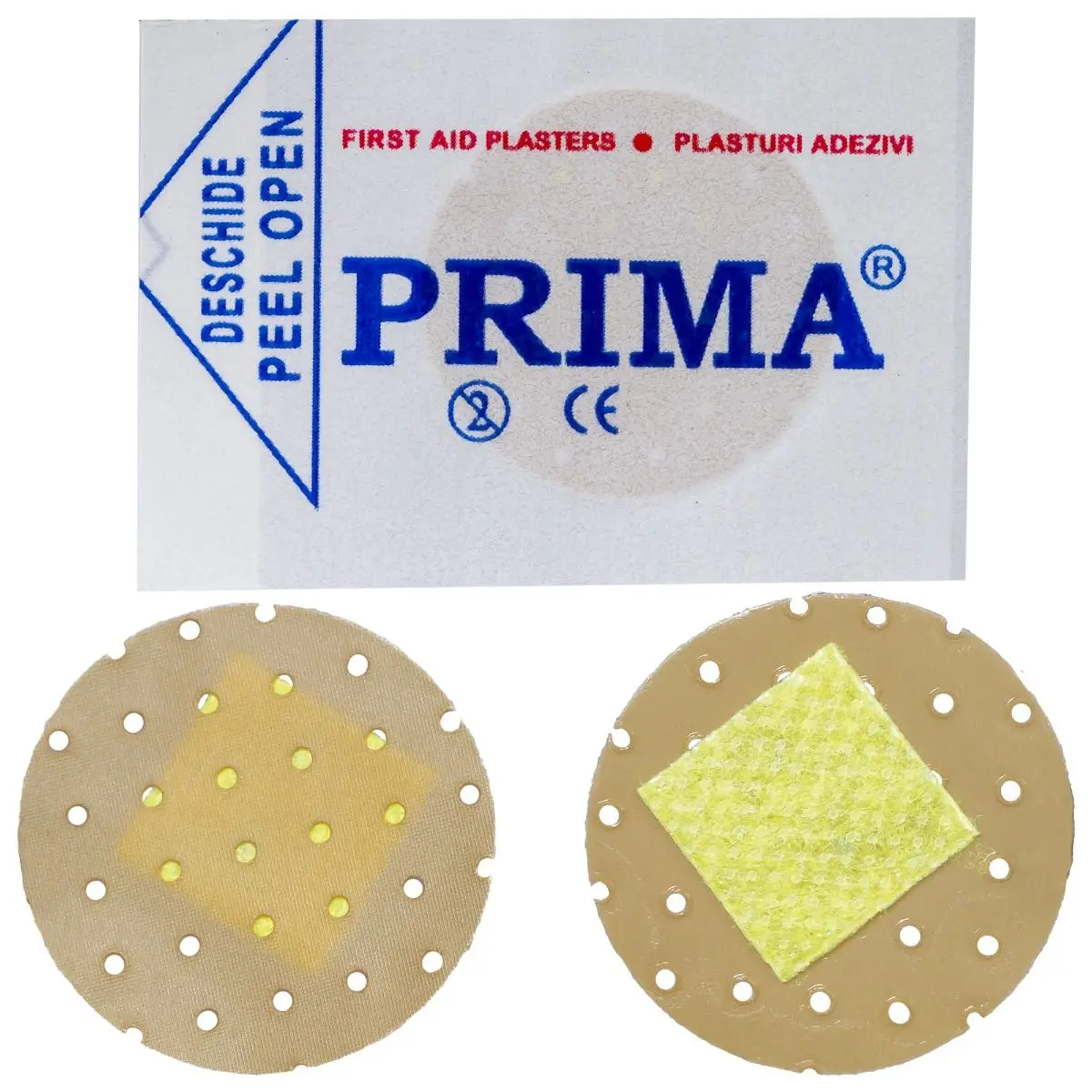 Plasturi natural rotund 22.5mm, 100 bucati