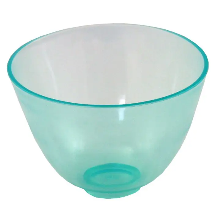 Bol de mixare din PVC, mare (130x96mm), verde transparent