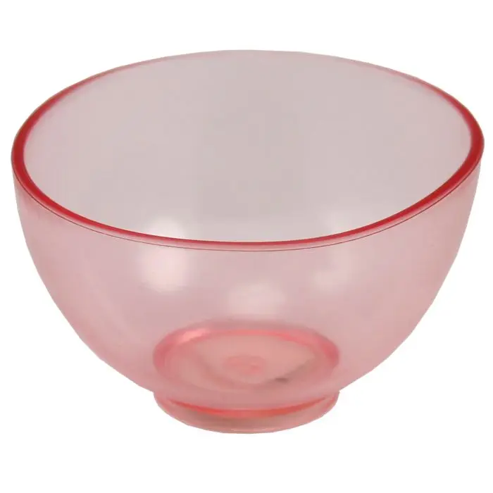 Bol de mixare din PVC, mic (86.5x51.6mm) rosu transparent