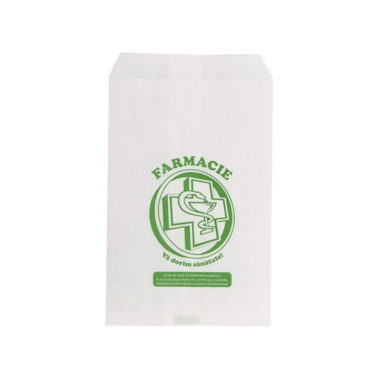Pungi hartie farmacie 12x18.5cm, masura M - 2000 bucati