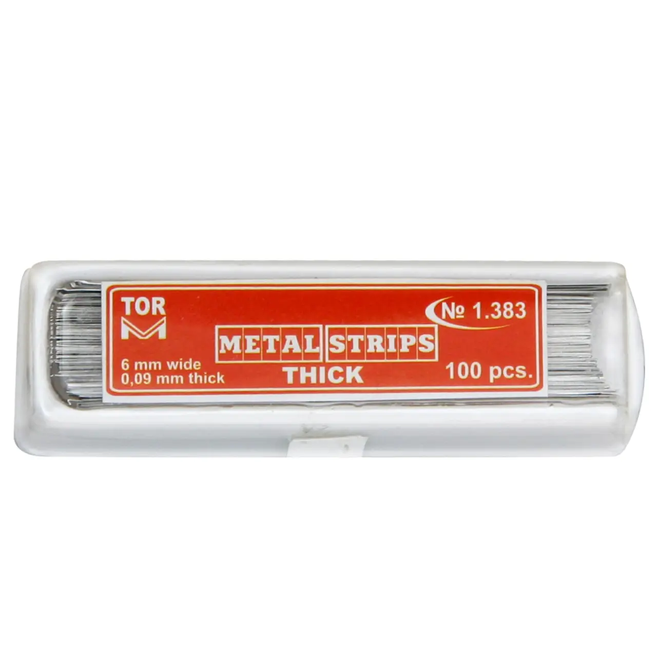 Stripuri metalice pentru protectie dinti, 6x50mm - 100 bucati