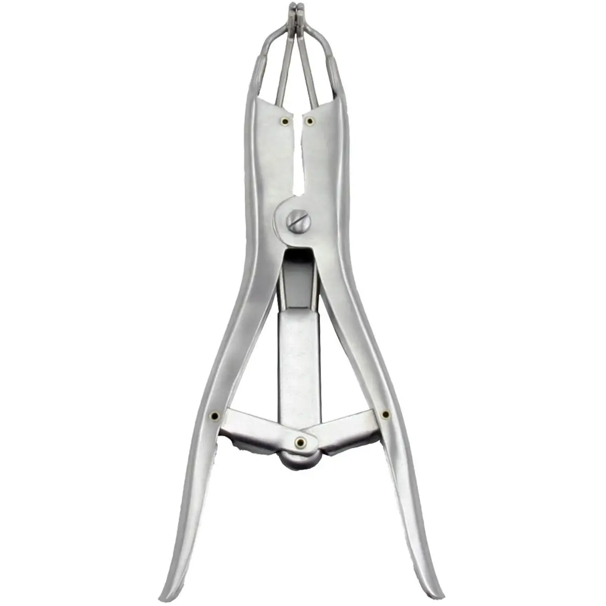 Cleste inox, pentru aplicarea inelelor de cauciuc (castrare)