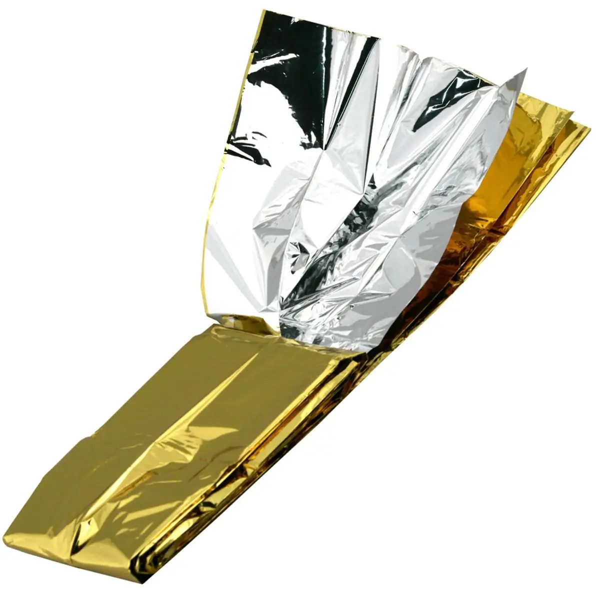 Patura izoterma auriu-argintiu, 210x160cm