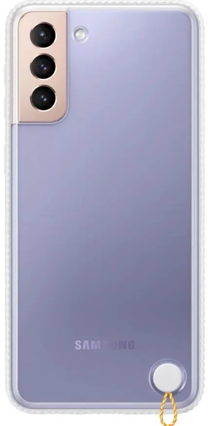 Protectie Spate Samsung Clear Protective EF-GG996CWEGWW pentru Samsung Galaxy S21 Plus (Transparent/Alb)