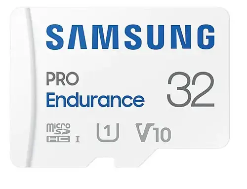Card de memorie SAMSUNG PRO Endurance MB-MJ32KA/EU, microSDHC, 32GB, UHS-I U1, V10, Clasa 10 + Adaptor SD