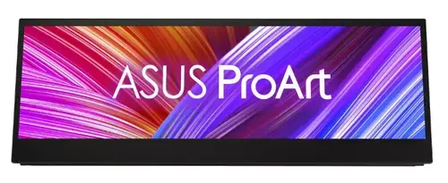 Monitor Portabil IPS LED ASUS ProArt 14inch PA147CDV, Full HD (1920 x 550), HDMI, USB Type-C, Touchscreen, Pivot, Boxe (Negru)