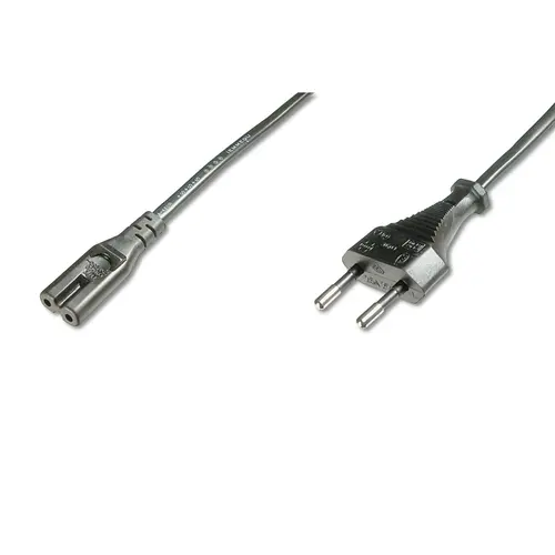 Cablu de alimentare Assmann Euro - C7, Lungime 1.8m, Negru