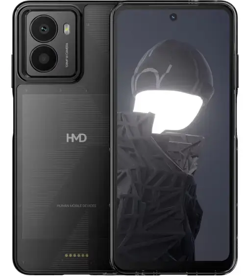 Telefon Mobil HMD Fusion, Procesor Qualcomm SM4450 Snapdragon 4 Gen 2 Octa-Core, IPS LCD Capacitive touchscreen 6.56inch, 6GB RAM, 128GB Flash, Camera Duala 108+2MP, 5G, Wi-Fi, Dual SIM, Android (Negru)