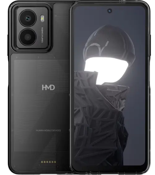 Telefon Mobil HMD Fusion, Procesor Qualcomm SM4450 Snapdragon 4 Gen 2 Octa-Core, IPS LCD Capacitive touchscreen 6.56inch, 6GB RAM, 128GB Flash, Camera Duala 108+2MP, 5G, Wi-Fi, Dual SIM, Android (Negru)