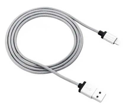 Cablu de date Canyon MFI-3, USB - Lightning, 1m (Gri inchis)