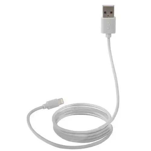 Cablu de date/incarcare tip Lightning Canyon, MFI, ultra compact, 1m, Alb