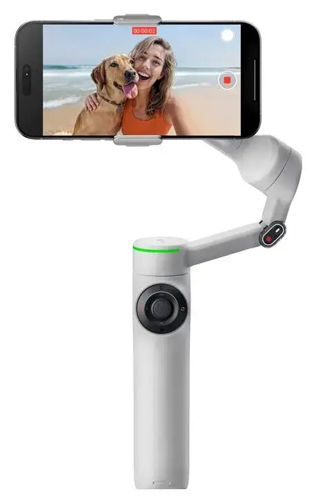 Stabilizator gimbal Insta360 Flow 2 Pro, Bluetooth, Autonomie 10 ore (Gri)