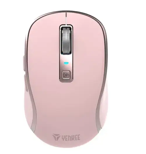 Mouse YENKEE 2085PK, Wireless, Bluetooth, USB (Roz)
