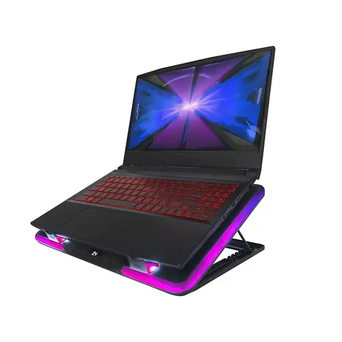 Cooler notebook Tracer Snowman Pro, 17.3'' (Max), Iluminare RGB, 2x1350 RPM (Negru)