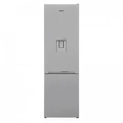 Combina frigorifica Heinner HC-V288SWDE++, 288 l, Clasa E, Less Frost, Dozator de apa, Lumina LED, Usi reversibile, H 180 cm (Argintiu)