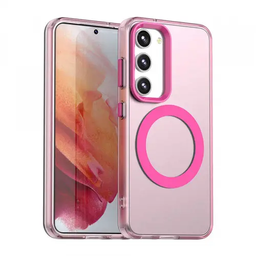 Husa MagSafe pentru Samsung Galaxy S23+ S916 Techsuit CandyCase (Roz/Transparent)