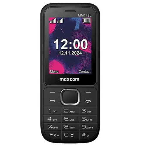 Telefon Mobil MaxCom Classic MM142L, 2.4inch, VGA, Dual SIM, 2G (Negru)