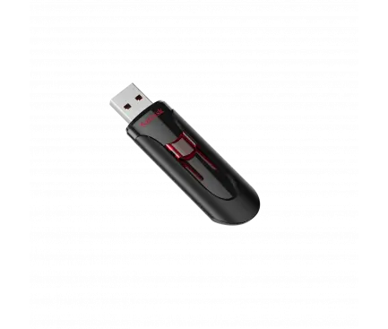 Stick USB SanDisk Cruzer Glide, 256GB, USB 3.0 (Negru/Rosu)