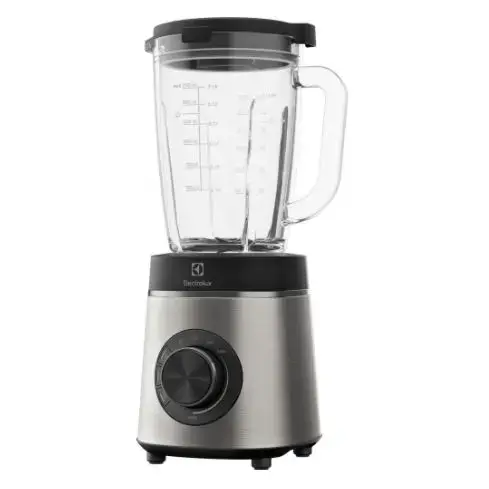 Blender Electrolux Explore 6 E6TB1-6ST, 1400W, 1.5l, viteza variabila + Pulse, 6 lame detasabile, cana din sticla borosilicata, 3 programe (Negru/Argintiu)