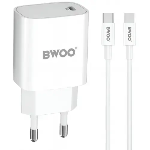 Incarcator retea BWOO CDA159, 20W, USB-C (Alb)