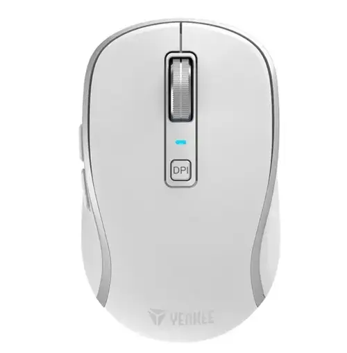 Mouse YENKEE 2085WE, Wireless 2.4 GHz, Bluetooth, USB (Alb)