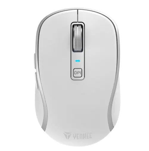 Mouse YENKEE 2085WE, Wireless 2.4 GHz, Bluetooth, USB (Alb)