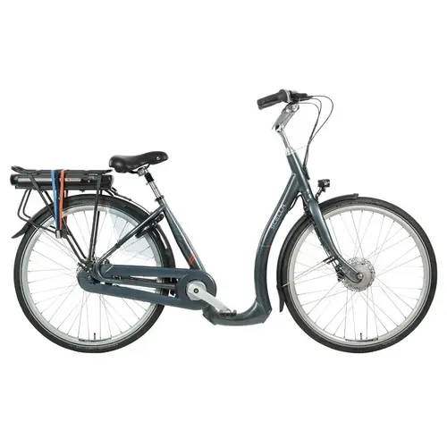 Bicicleta Electrica Stella Nantes FDST RTE 2.1, rot 28 Inch, cadru M, motor 250 W, viteza maxima 25 km/h, Gri