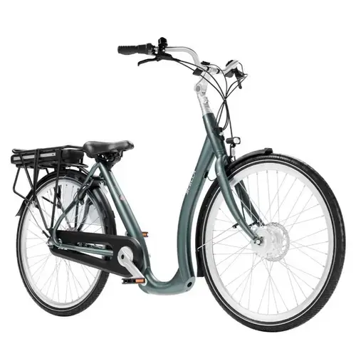 Bicicleta Electrica Stella Nantes FDST ISP RTE 2.1, roti 28 Inch, cadru M, viteza maxima 25 km/h, motor 250 W, Gri