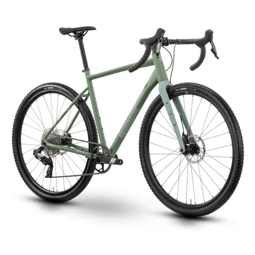 Bicicleta de oras Ciclocross Raymon Territ Ultra 2025, roti 28 Inch, cadru M, 12 viteze, Verde
