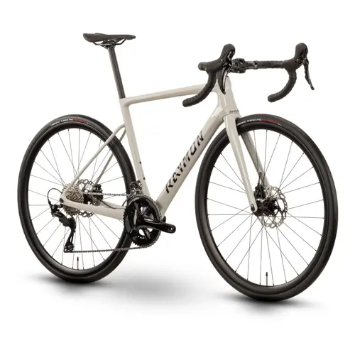 Bicicleta Sosea Ciclocross Raymon Kirana 2025, roti 28 Inch, 14 viteze, Alb