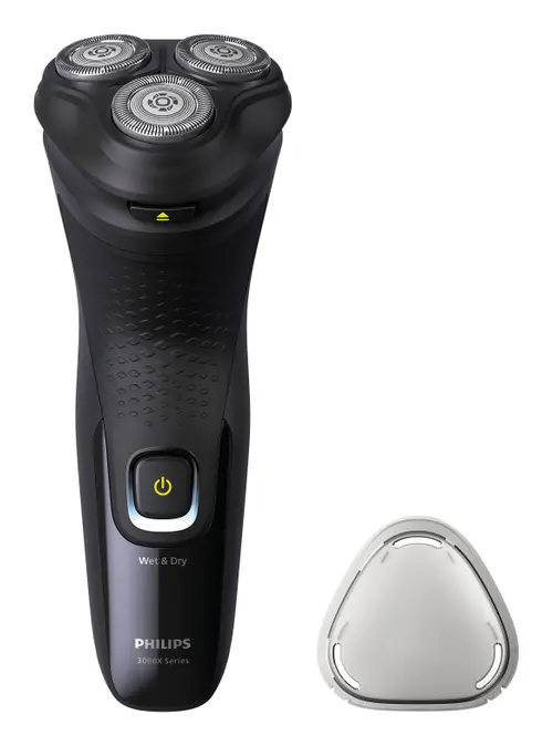 Aparat de ras electric Philips Shaver Seria 3000X X3021/00, Autonomie 40 minute, IPX7 (Negru)