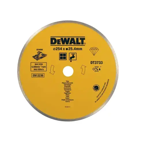Disc diamantat continuu 250X25.4 mm DeWalt DT3733