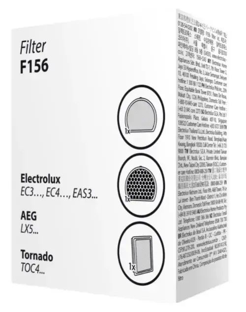 Set 3 filtre Electrolux F156 pentru aspiratoarele fara sac din gama Ease C4