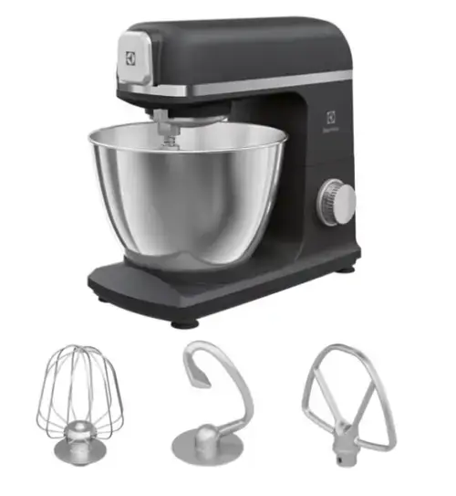 Robot de bucatarie Electrolux E5KM1-4BPT, 1200 W, capacitate bol 5L, 6 viteze, 3 accesorii versatile (Negru)