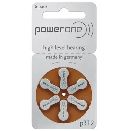 Set 6 baterii auditive VARTA P312 POWER ONE