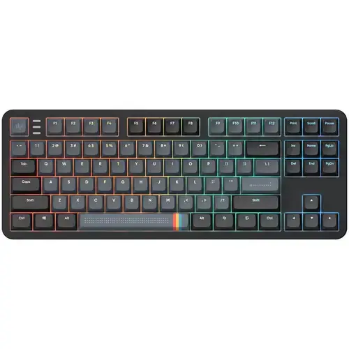 Tastatura Mecanica Gaming Dark Project ALU87A, TKL 87, Full RGB, switch-uri g3ms Zircon Speed Pre-lubed, carcasa aluminiu, Negru/Gri