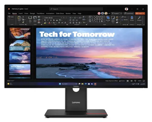Monitor IPS LED Lenovo ThinkVision 27inch T27QD-40, QHD (2560 x 1440), HDMI, DisplayPort, Pivot (Negru)
