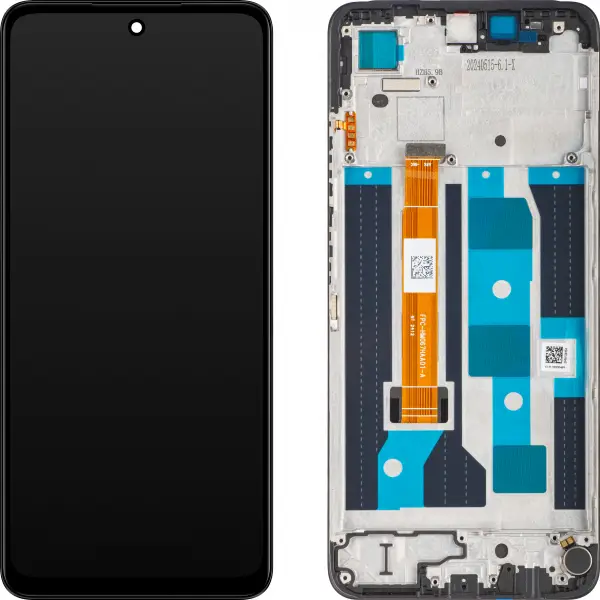 Display cu Touchscreen Realme C65, cu Rama, Negru, Service Pack 621029000189