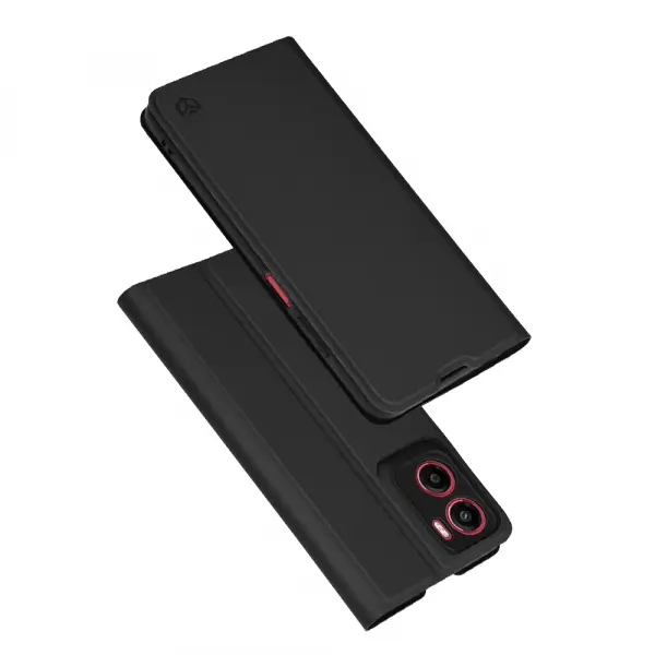Husa pentru Motorola Moto E15 / G05, Techsuit, Magskin Book, Neagra