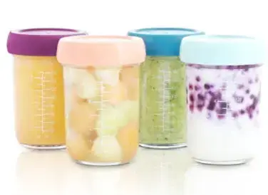 Set 4 boluri gradate Babymoov A004313, 220 ml, Sticla (Multicolor)
