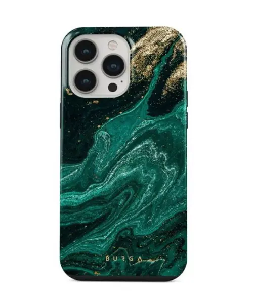 Protectie Spate Burga Dual Layer Emerald Pool pentru Apple iPhone 14 Pro (Multicolor)