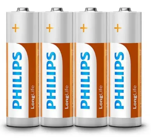 Set 4 Baterii LONGLIFE R6 PHILIPS, AA