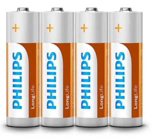 Set 4 Baterii LONGLIFE R6 PHILIPS, AA