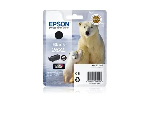 Cartus Cerneala Epson Claria T2621 XL, 12.2 ml (Negru)