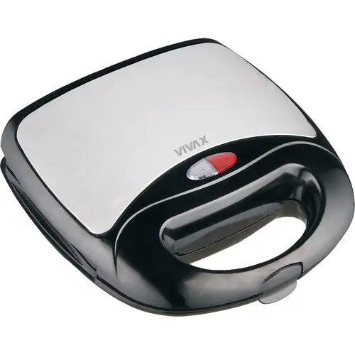 Sandwich toaster Vivax, TS-7501BLS, 750W, Argintiu/Negru